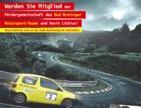 Gestaltung Plakat und Flyer für Motorsport-Team