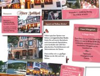 Gestaltung Visitenkarte und Folder Restaurant