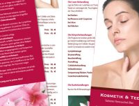 Gestaltung Folder Kosmetik