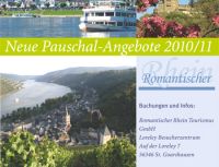 Gestaltung Werbeanzeige Romantischer Rhein Tourismus in der Tageszeitung "WZ"