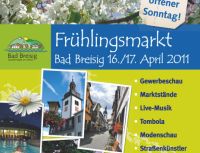 Plakat DIN A2 und Prospekt "Frühlingsmarkt 2011"