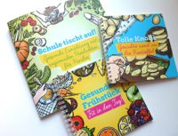 Rezeptbücher + Ernährungs-Broschüre für Schulkinder