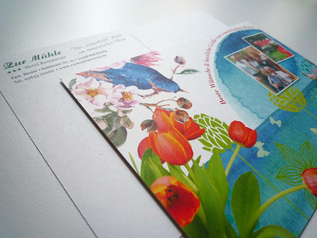 Grusskarte für Hotelstammgäste