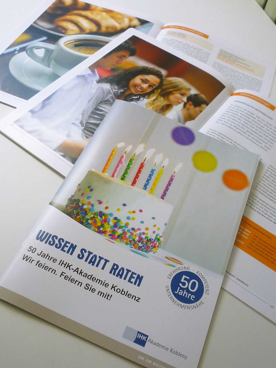 Jubiläumsbroschüre IHK Akademie e.V. Koblenz