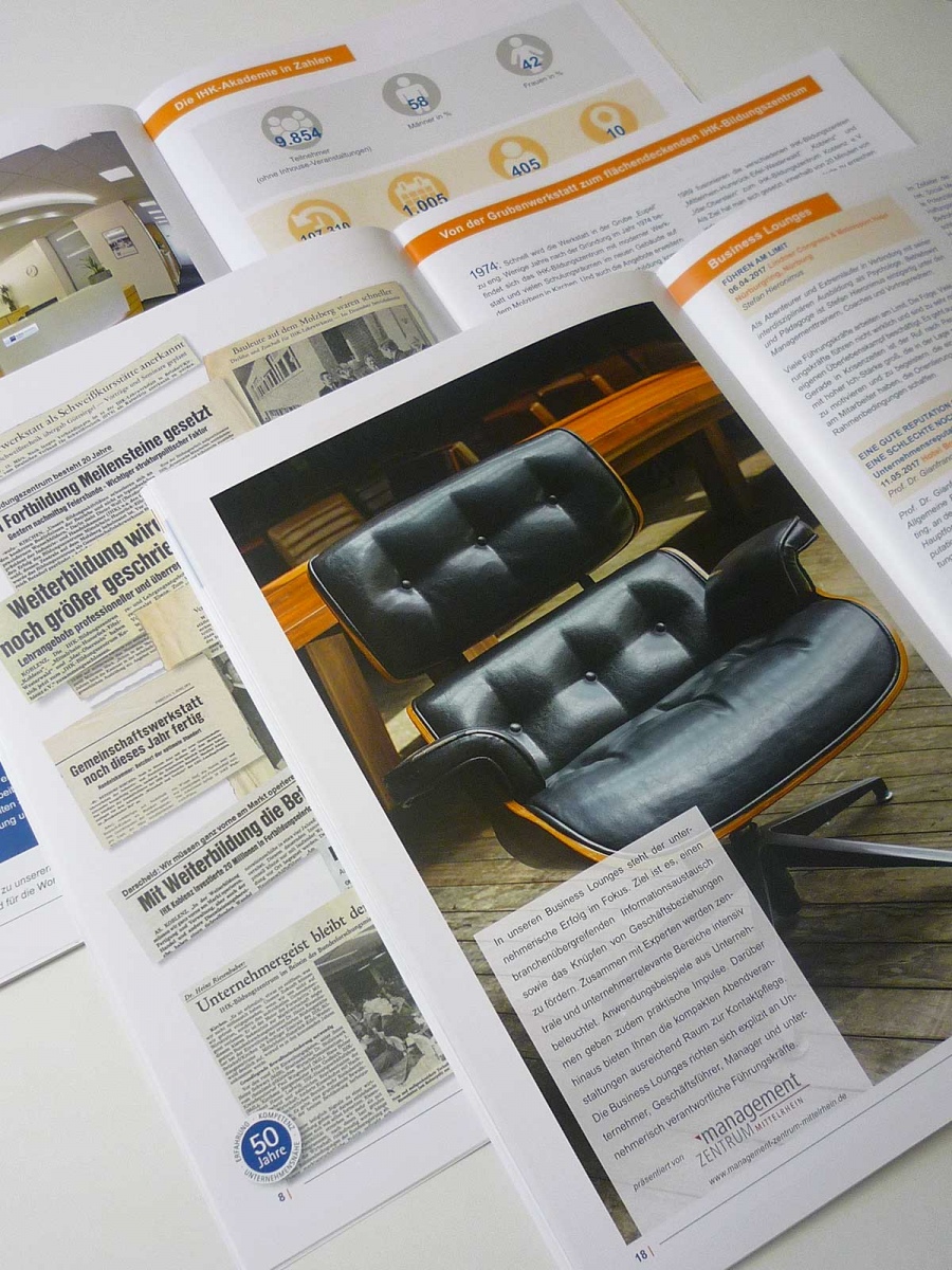 Jubiläumsbroschüre IHK Akademie e.V. Koblenz