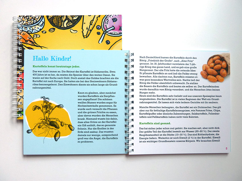 Rezeptbücher + Ernährungs-Broschüre für Schulkinder