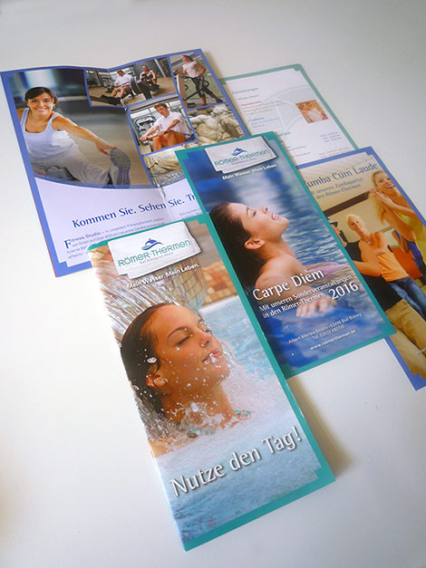 Werbedrucksachen für die Römer-Thermen