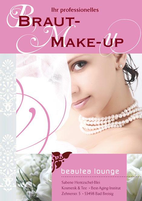 Geschäftsausstattung für beautea lounge - Kosmetik und Tee in Bad Breisig