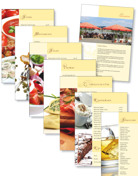 Speisekarte / Menükarte für Hotel Restaurant Rheinischer Hof