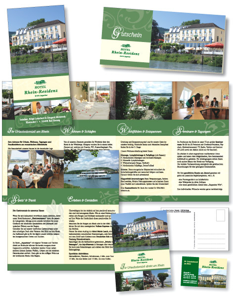 Grafikdesign Geschäftsausstattung für Hotel