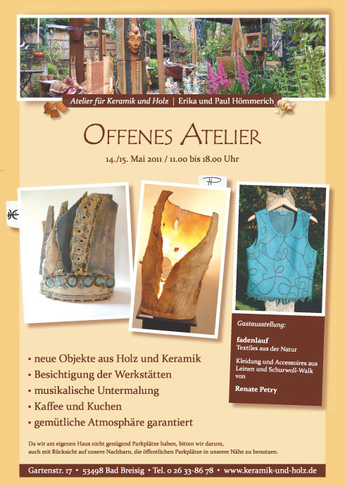 Gestaltung Plakat, Anzeige und Aussendung, Kuenstlerwerbung