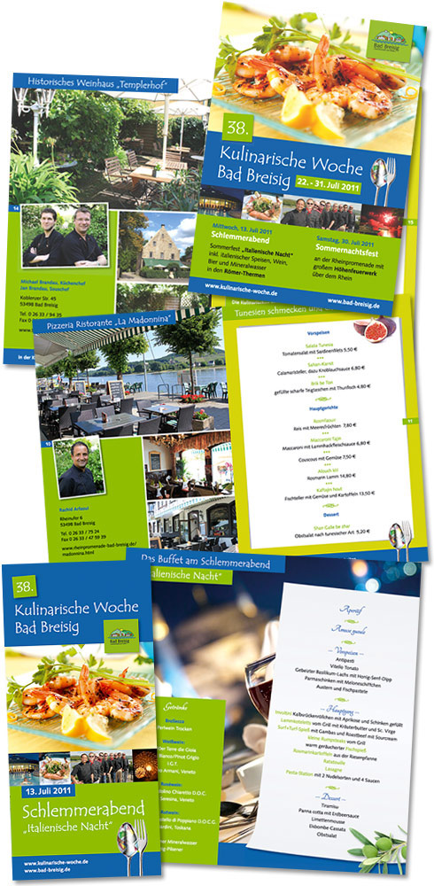 Werbeprojekt Gastronomische Veranstaltung - Kulinarische Woche Bad Breisig 2011