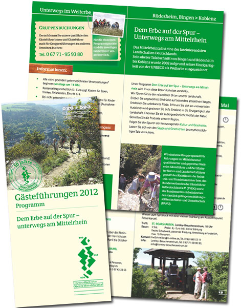 UNESCO Welterbe Oberes Mittelrheintal Gästeführer 2012