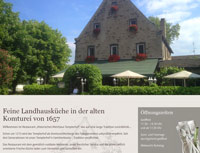 Flexibles Webdesign für das Restaurant "Historisches Weinhaus Templerhof"